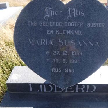 LIDDERD Maria Susanna 1966-1984