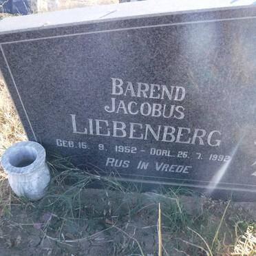 LIEBENBERG Barend Jacobus 1952-1992