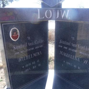 LOUW Magdalena W. 1947- :: LOUW Wilhelmina 1970-1987