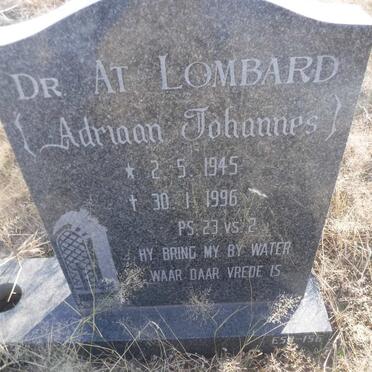 LOMBARD Adriaan Johannes 1945-1996