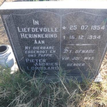 LOMBAARD Pieter Andries 1954-1994
