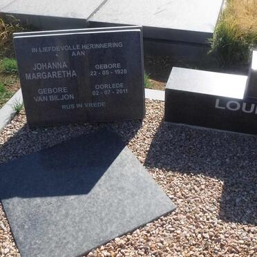 LOURENS Johanna Magaretha  nee VAN BILJON 1928-2011