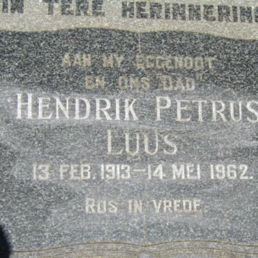 LUUS Hendrik Petrus 1913-1962