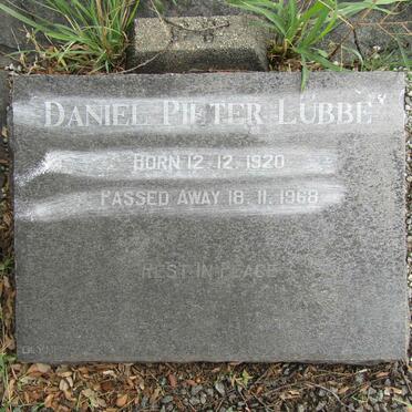 LUBBE Daniel Pieter 1920-1968