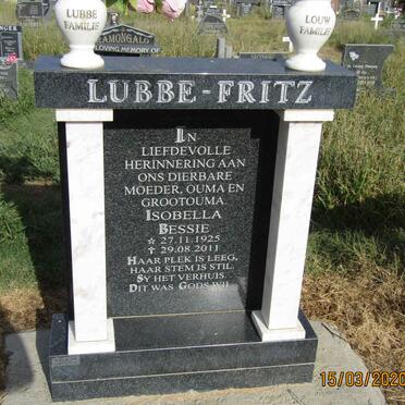 LUBBE Isobella FRITZ 1925-2011