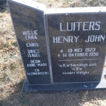 LUITERS Henry John 1923-1996