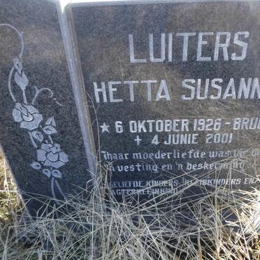 LUITERS Hetta Susanna nee BRUCE 1926-2001