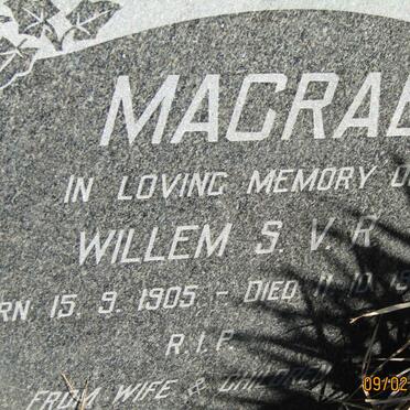 MACRAE Willem S.V.R. 1905-1966