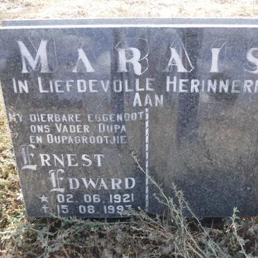 MARAIS Ernest Edward 1921-1993