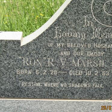 MARSH R.V. 1928-1963