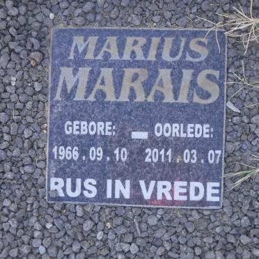 MARAIS Marius 1966-2011