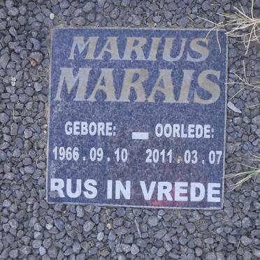 MARAIS Marius 1966-2011