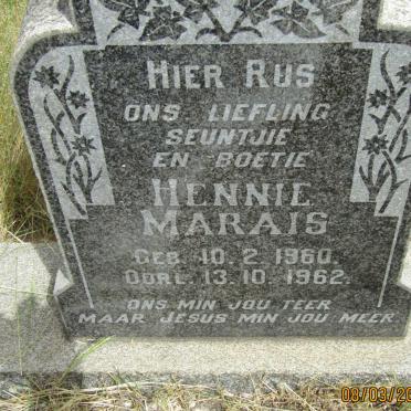 MARAIS Hennie 1960-1962