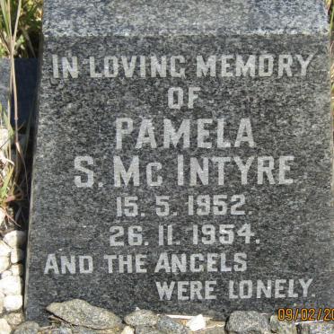 Mc INTYRE Pamela S. 1952-1954