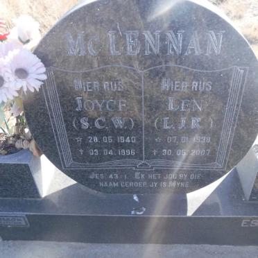 McLENNAN L.J.R. 1938-2007 &amp; S.C.W. 1940-1996