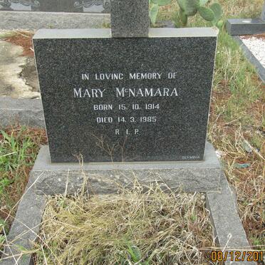 McNAMARA Mary 1914-1985
