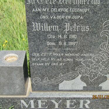 MEYER Willem Petrus 1910-1967