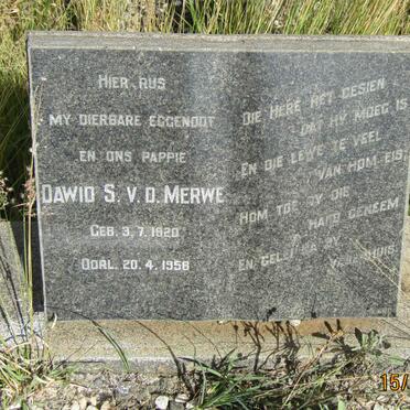 MERWE Dawid S., v.d.1920-1958