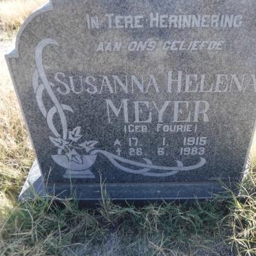 MEYER Susanna Helena nee FOURIE 1915-1983