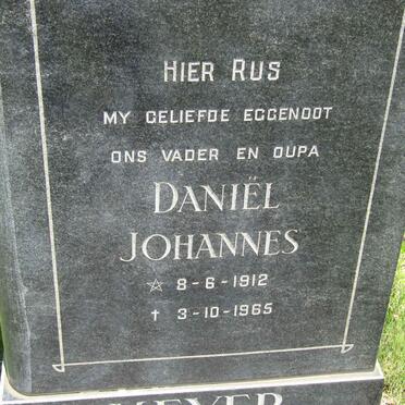 MEYER Daniel Johannes 1912-1965