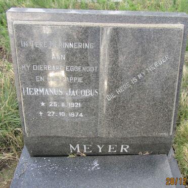 MEYER Hermanus Jacobus 1921-1974