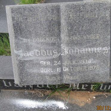 MERWE Jacobus Johannes, van der 1934-1976