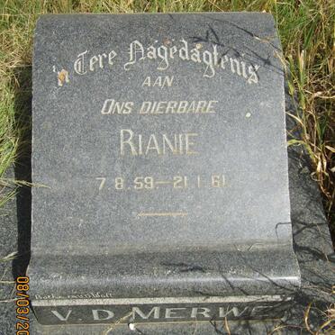 MERWE Rianie, van der 1959-1961
