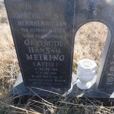 MEIRING Gertrude Hannah 1915-2001