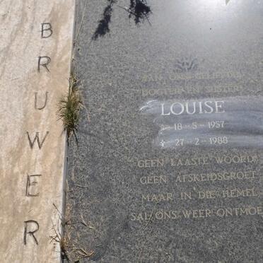 MERWE Fredirik Jacobus, van der 1924-1994 &amp; Maria Louisa 1922-2009 :: BRUWER Louise 1957-1988