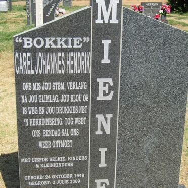 MIENIE Carel Johannes Hendrik 1848-2009