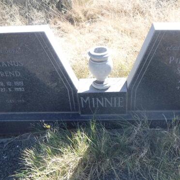 MINNIE Hermanus Barend 1919-1993 &amp; Pieter Sophia Stoffelina 1921-1982