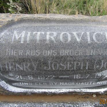 MITROVICH Henry Joseph 1922-1974