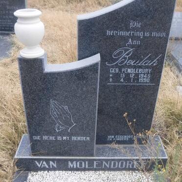 MOLENDORFF Beulah, van nee PENDLEBURY 1945-1990