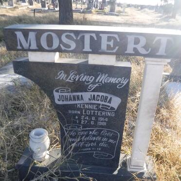 MOSTERT Johanna Jacoba nee LOTTERING 1914-1981