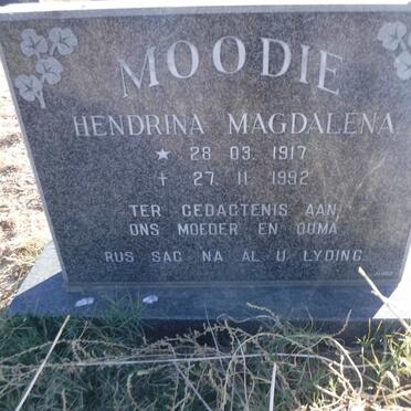 MOODIE Hendrina Magdalena 1917-1992