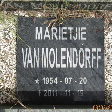 MOLENDORFF Marietjie, van 1954-2011