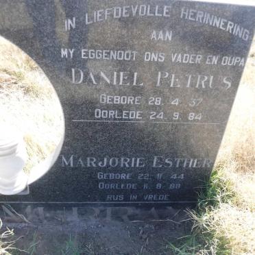 MURRAY Daniel Petrus 1937-1984 &amp; Marjorie Esther 1944-1988