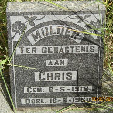 MULDER Chris 1916-1960