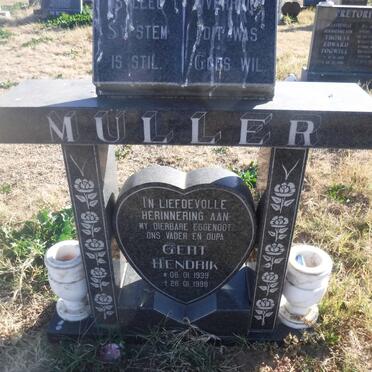 MULLER Gert Hendrik 1939-1998