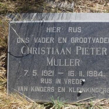 MULLER Christiaan Pieter 1921-1984