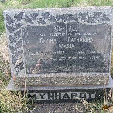 MYNHARDT Gesina Catharina Maria nee GROBLER 1889-1956