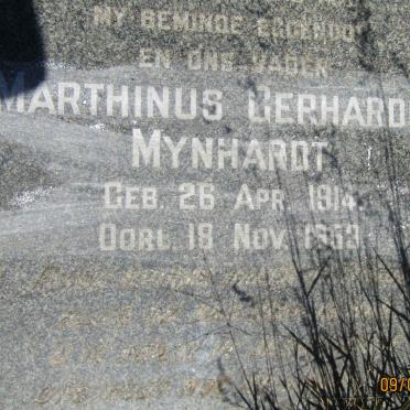 MYNHARDT Marthinus Gerhardus 1914-1953