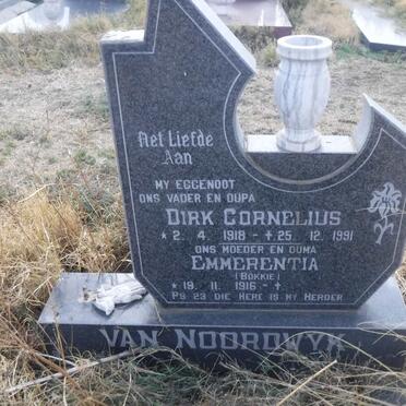 NOORDWYK Dirk Cornelius, van 1918-1991 &amp; Emmerentia 1916-