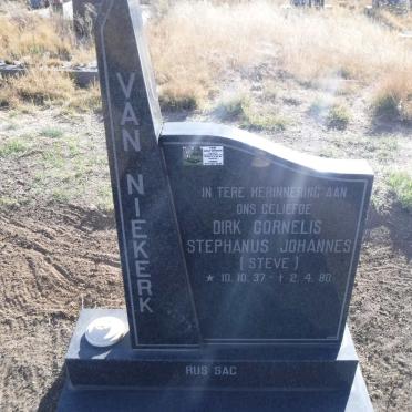 NIEKERK Dirk Cornelis Stephanus Johannes, van 1937-1980