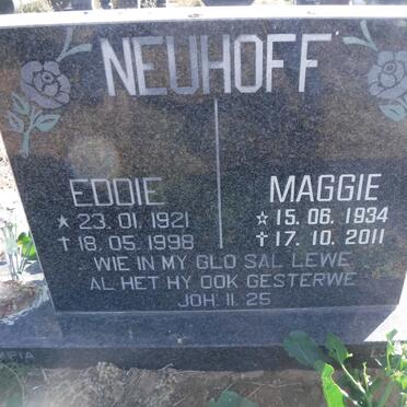 NEUHOFF Eddie 1921-1998 &amp; Maggie 1934-2011