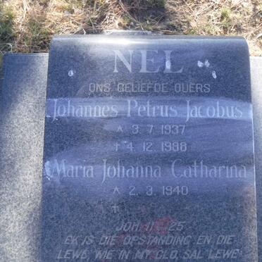 NEL Johannes Petrus Jacobus 1937-1988 &amp; Maria Johanna Catharina 1940-