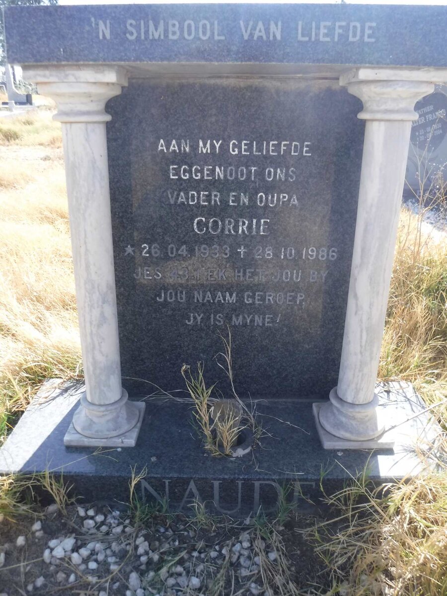 NAUDE Corrie 1933-1986