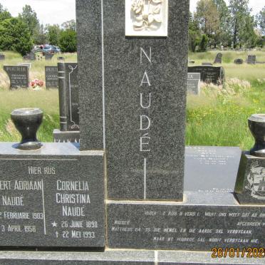 NAUDE Burgert Adriaan 1903-1958 &amp; Cornelia Christina 1898-1993