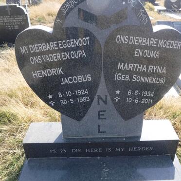 NEL Hendrik Jacobus 1924-1983 &amp; Martha Ryna SONNEKUS 1934-2011