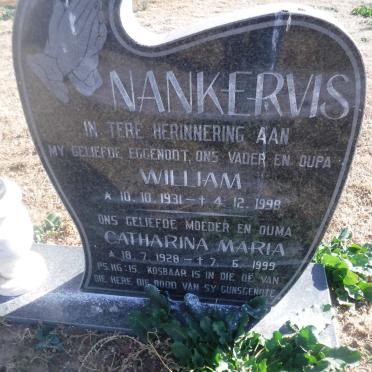 NANKERVIS William 1931-1998 &amp; Catharina Maria 1928-1999